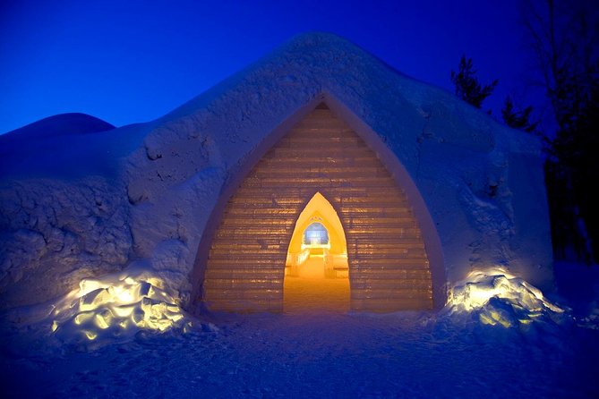 Arctic Snow Castle Visit with Lappish Dinner - Small Group Tour - Dinner in the largest ice restaurant in Rovaniemi