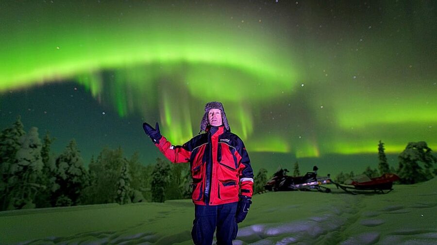 Auroras Northern Lights in Saariselka - Saariselka Aurora Hunting Starts with Real Darkness