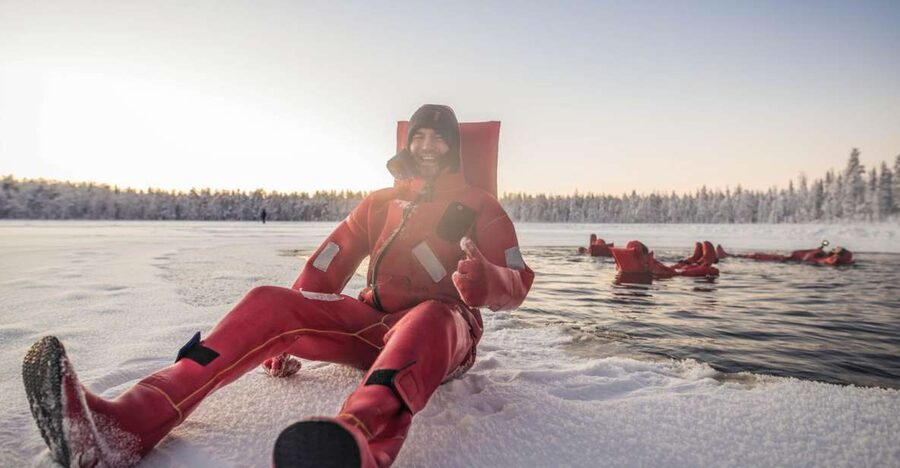 Daytime Ice Floating Rovaniemi, Frozen Lake Experience - Why ice floating feels different from other Lapland winter activities