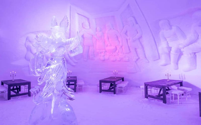 Entrance tickets to Snowman World and Snow Restaurant Dinner - Dinner in the Snow restaurant: what you eat, and why it feels different