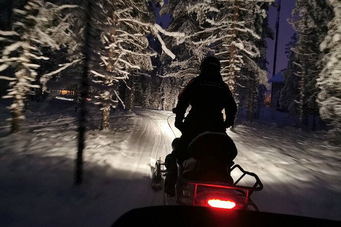 Evening Snowmobile Safari in Rovaniemi - The night route: up to an hour across the snowfields