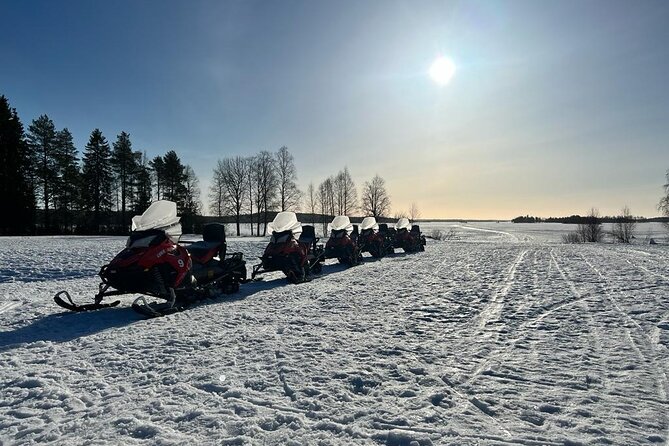 Family Snowmobiling in Rovaniemi, Apukka Resort - The scenery and the forest drive: what makes this ride feel special