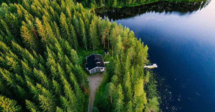 From Rovaniemi: Midnight Sun Forest Lake Float - From Hotel Pickup Into the Lappish Woods