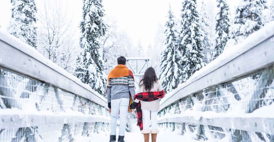 From Rovaniemi: Private Photoshoot in the Lappish Wilderness - Making sense of forest, water, and snow backdrops