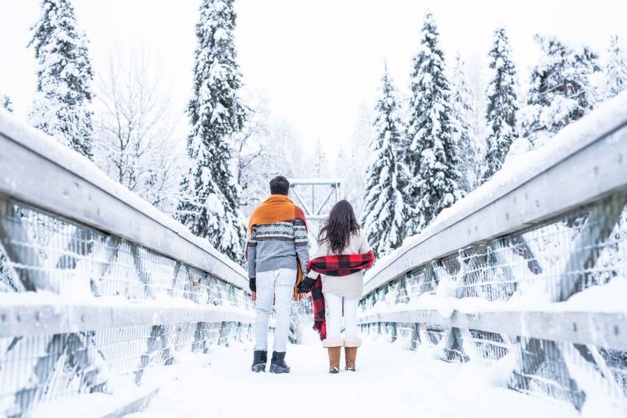 From Rovaniemi: Private Photoshoot in the Lappish Wilderness - English guidance and a private group that keeps things comfortable