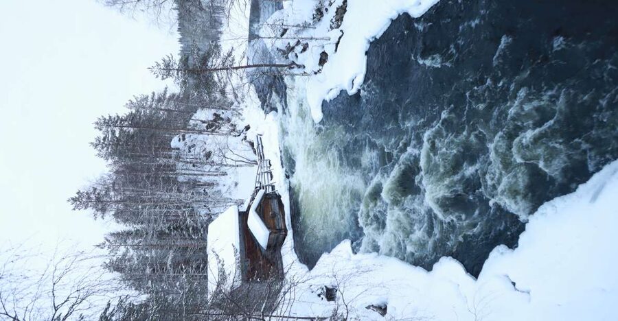 From Ruka: Snowshoeing in Oulanka National Park - River Kitka and Myllykoski old mill: the stop you will remember