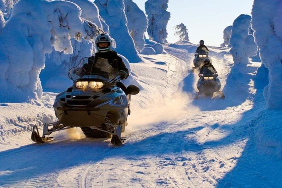From Sirkka: Lapland Snowmobile Safari in Levi - Getting From the Ski Resort to the Starting Point