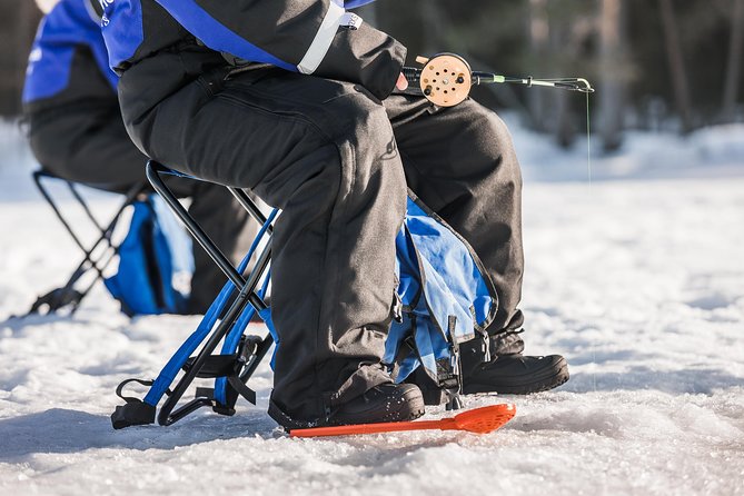 Ice Fishing Tour - The Ice Drilling Lesson: You Do More Than Hold a Rod