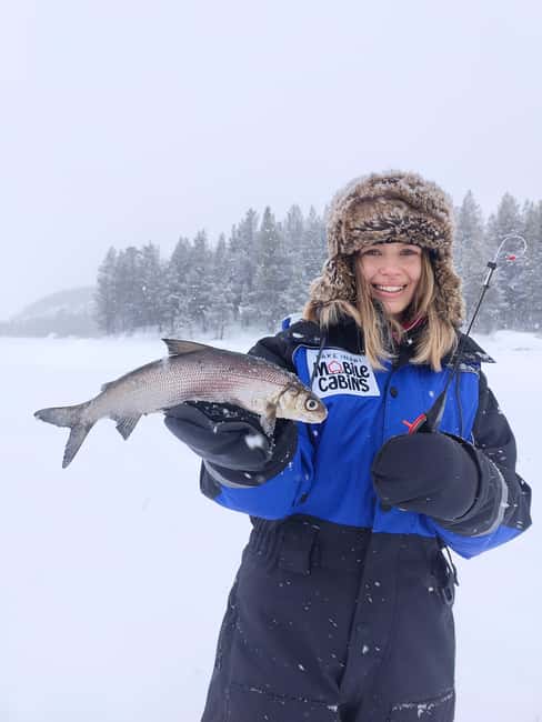 Inari: 2 hour Ice Fishing at Lake Inari - Riding in a Sledge: Comfortable Winter Transport