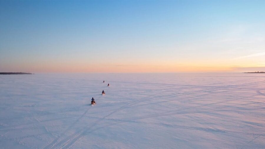 Kemi-Tornio: Ice Fishing Safari with Snowmobiles - Sea Lapland Safaris and the Kemi SnowCastle start point