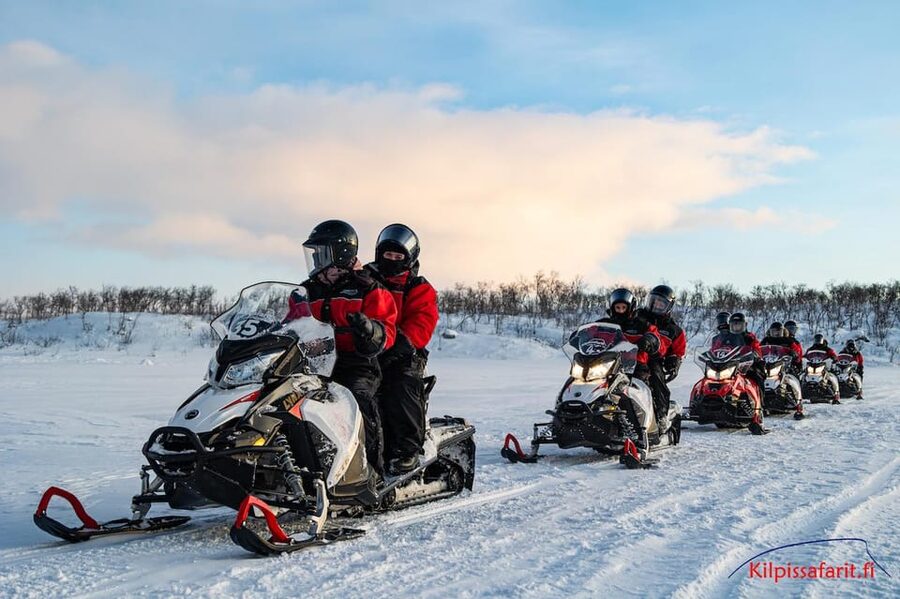 Kilpisjärvi: Border of Three Countries Snowmobile Safari - Warm Drink, Pastry, and Guide Photos That Keep You Comfortable
