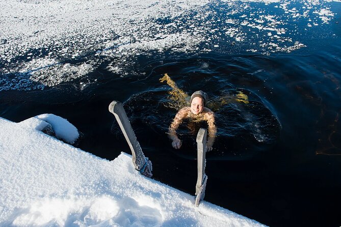 Lakeside Sauna Trip with Ice Fishing and Ice Swimming - Ice Swimming in the Frozen Lake: How to Do It Without Drama