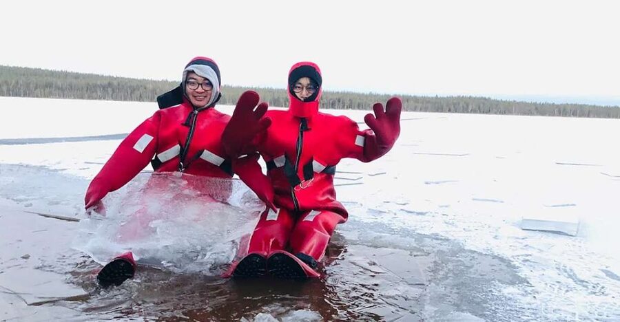 Lapland: Ice Fishing, Floating & BBQ Snow Adventure - Catching fish: set expectations before you start