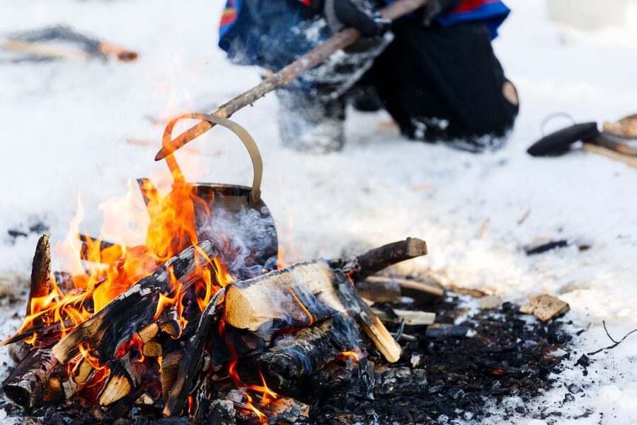 Levi: Ice Fishing by Snowmobile - The Arctic Forest Ride to a Lake Only Snowmobiles Reach