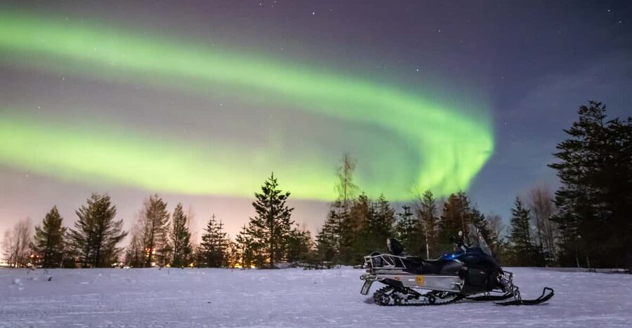 Levi: Snowmobile Northern Lights Hunting Trip - Chasing the Aurora from Levi, one snowy ride at a time