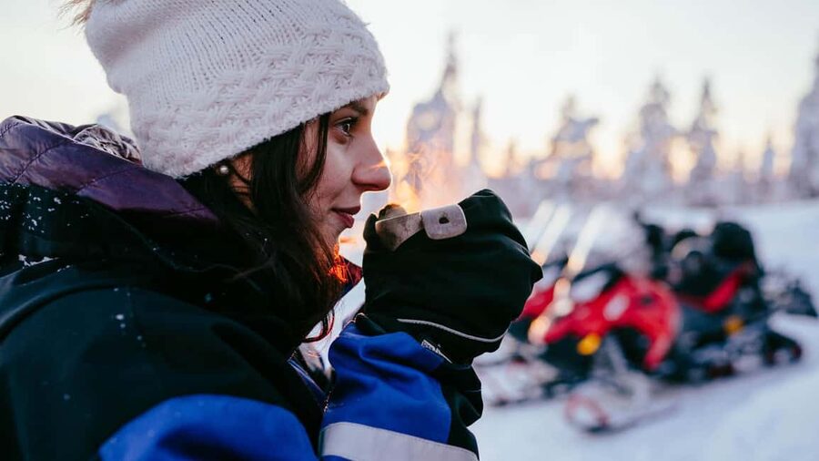 Levi: Snowmobile Safari to the Levi Nature - First lesson matters: how the guide sets you up to actually drive