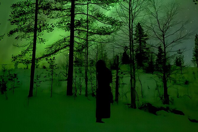 Northern Lights Adventure in the Wild with Campfire Treats - Northern Lights Watching Tactics: Lying Down on Reindeer Hides