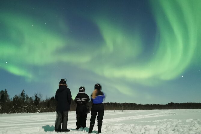 Northern Lights Sledge Ride - Light pollution vs real dark skies near Rovaniemi
