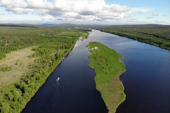 Private Guided Fishing Boat Tour in Rovaniemi - A river swim break and why it makes the day better