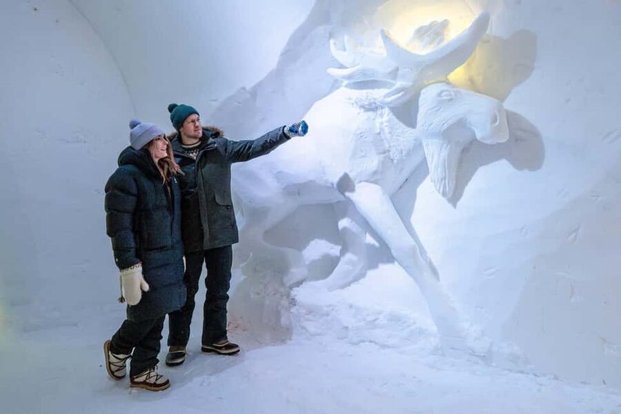 Rovaniemi: Arctic Snow Hotel Tour - Lakeside kick sledding and tobogganing hill: your warm-up workout