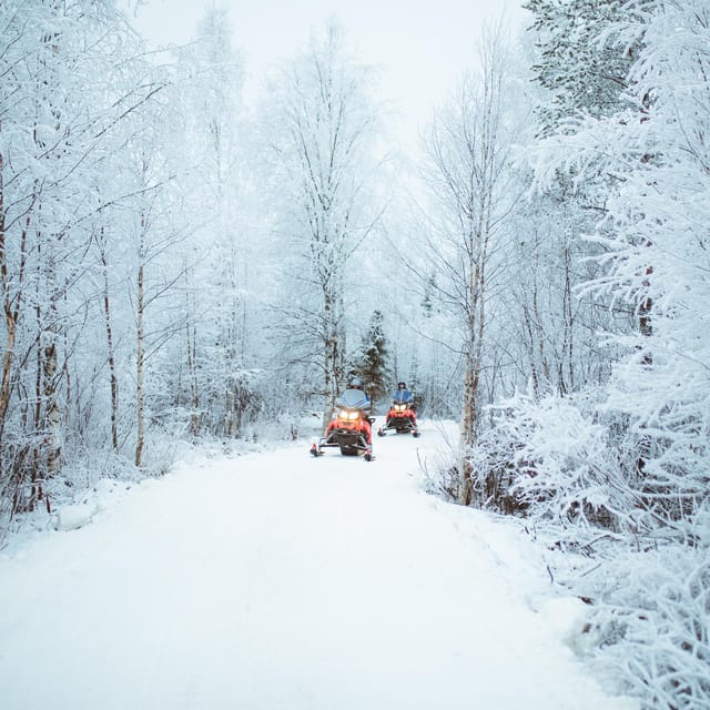 Rovaniemi: Early Winter 2 Hour Snowmobile Safari - Pickup in Rovaniemi: Two Points, Tight Timing