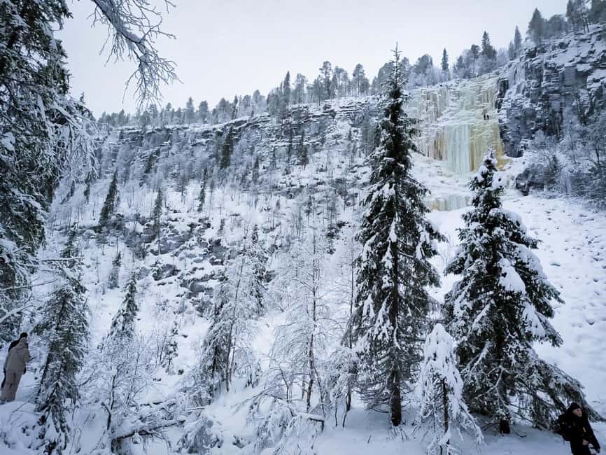 Rovaniemi: Korouoma Canyon & Frozen Waterfalls Tour with BBQ - Frozen waterfall stops and the best way to get photos