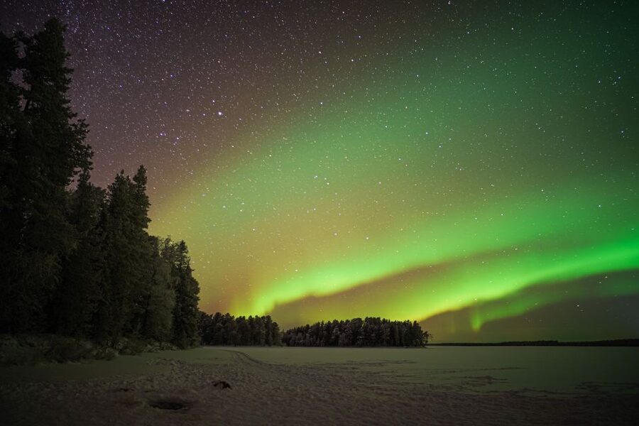Rovaniemi: Night Sky lappish Barbecue - The hotel pickup and the ride out 20 to 50 km