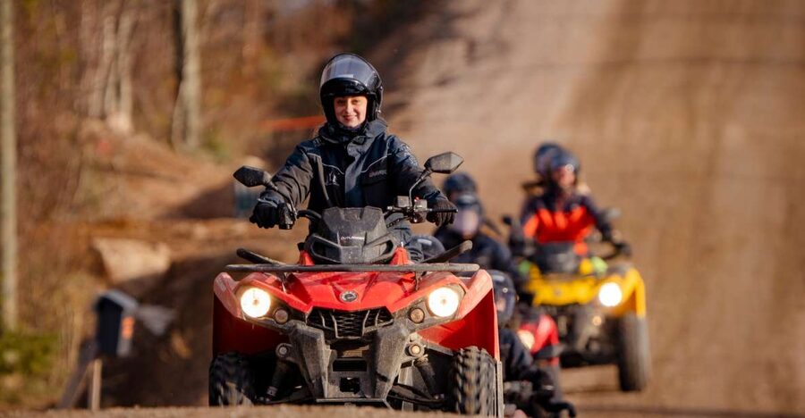 Rovaniemi: Quad Bike Safari, Reindeer & Husky Farm Visit - ATV training that actually sets you up to enjoy the ride