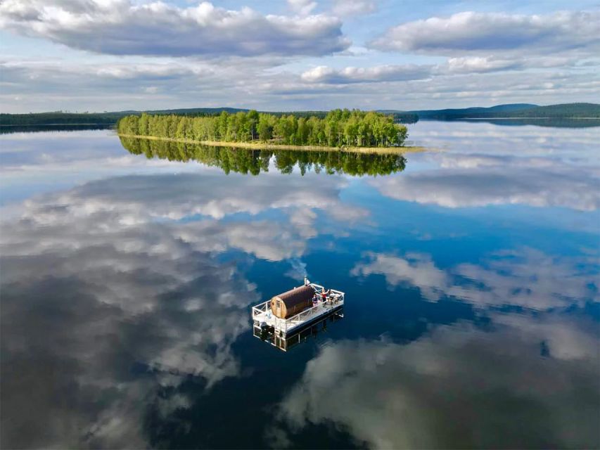 Rovaniemi: Sauna Boat Scenic Lake Cruise - Floating sauna on a lake in Rovaniemi, what you are really buying