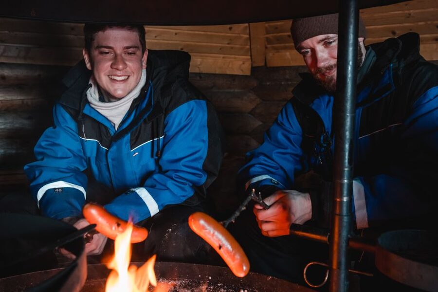 Rovaniemi: Snowmobile Safari & Campfire Evening Escape - Enter Safartica, Then Suit Up for Arctic Cold