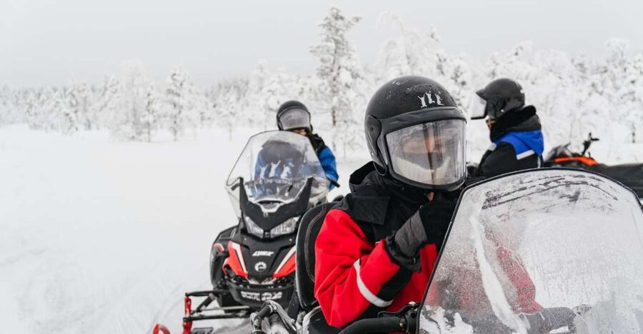 Rovaniemi: Snowmobile Safari, Reindeer & Husky Sleigh Ride - Reindeer Riding Comes With a Certificate, Not Just a Photo