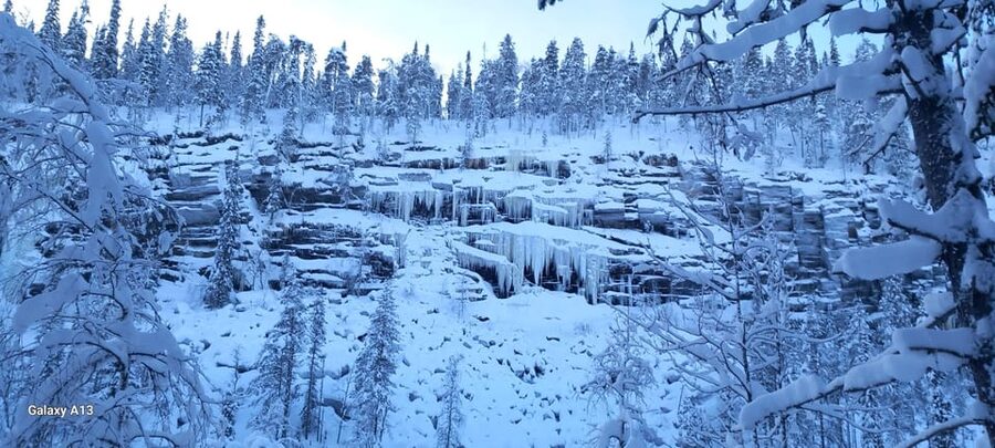 Ruka: Korouoma Canyon Finland - Korouma Waterfalls - Mindfulness moments without turning the hike into a ceremony