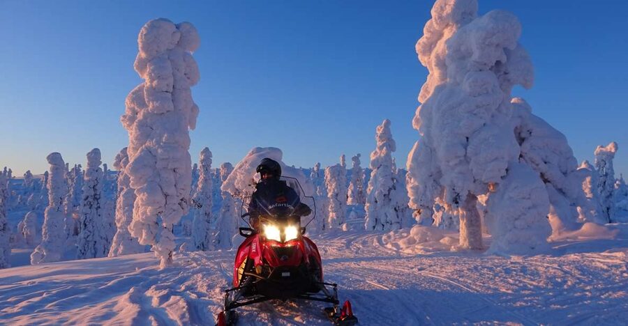 Saariselkä: Evening Snowmobile Tour with Fire & picnic - Snowmobiles, Warm Clothing, and the Driving Experience