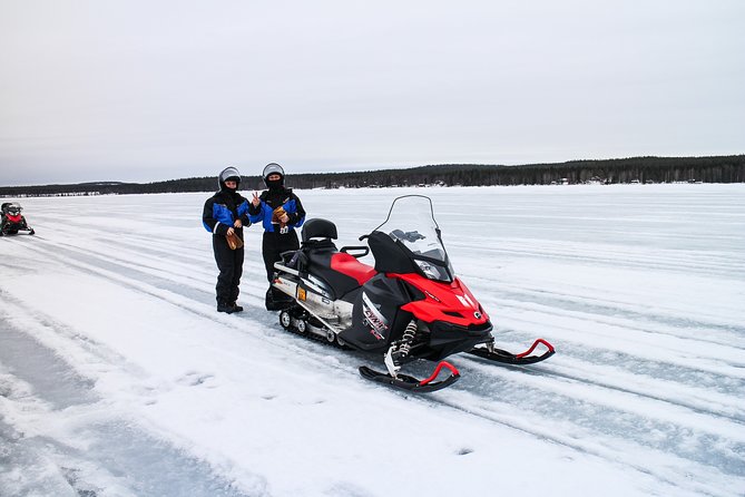Snowmobile Safari on the Tundra - Stop 1, Lapland Welcome: briefing, forest riding, and the longer warm break