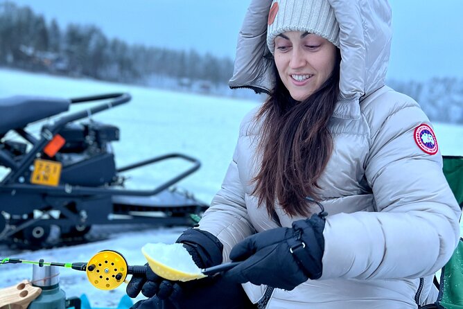 VIP Ice Fishing "ICEBREAKER" Lunch in Glass Igloo - Ice fishing in the small-lake reality: fun, simple gear, variable catches